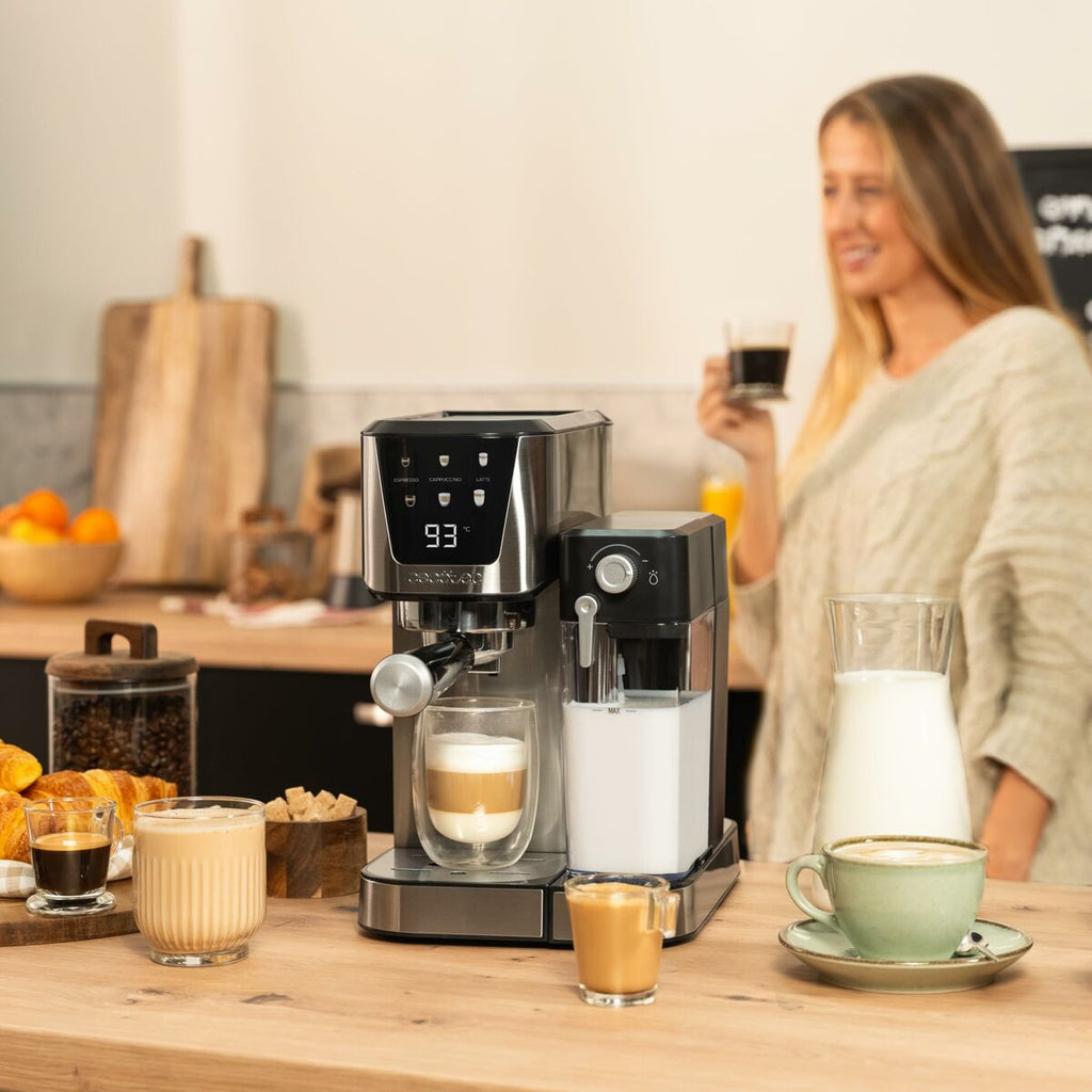 Cecotec Power Espresso 20 Cream Semi-Automatic Coffee Maker 20 Bar 1350 W Black