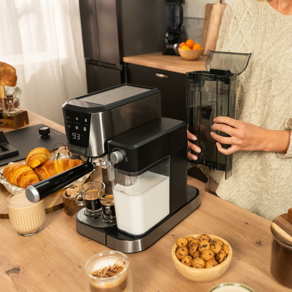 Cecotec Power Espresso 20 Cream Semi-Automatic Coffee Maker 20 Bar 1350 W Black