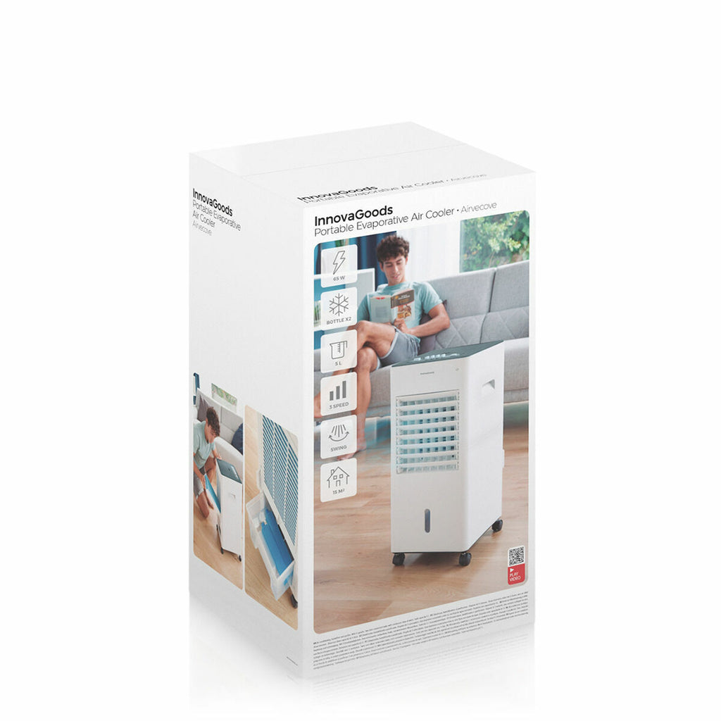 Innovagoods Portable Multifunction Evaporative Air Cooler Airvecove Innovagoods 5 L 65 W