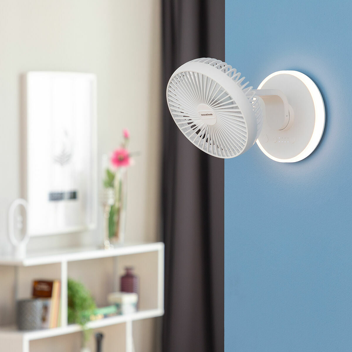 Innovagoods Rechargeable Desk Fan With Led Fanled Innovagoods Ø6,6'' 4000 Mah