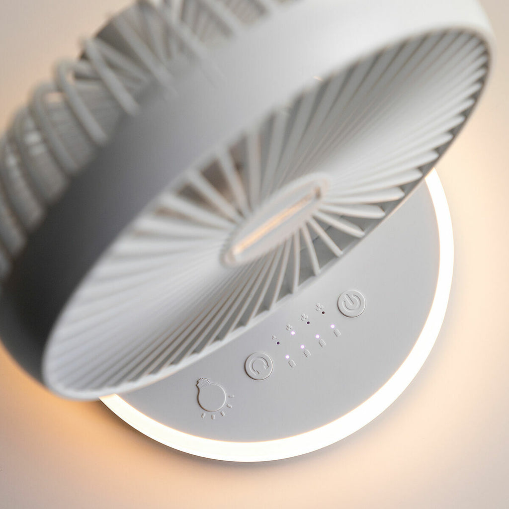 Innovagoods Rechargeable Desk Fan With Led Fanled Innovagoods Ø6,6'' 4000 Mah