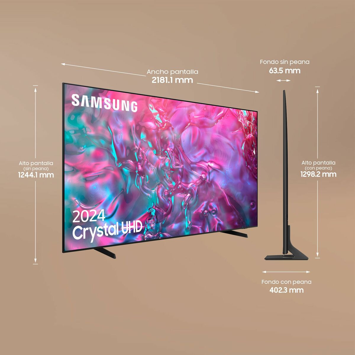 Samsung Smart Tv Samsung Tu98Du9005 4K Ultra Hd 98" Led Amd Freesync