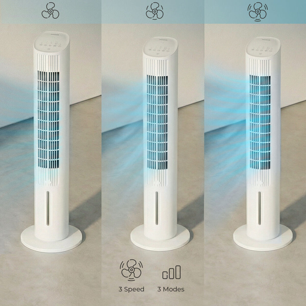 Innovagoods Portable Multifunction Tower Evaporative Cooler With Remote Control Hushly Innovagoods